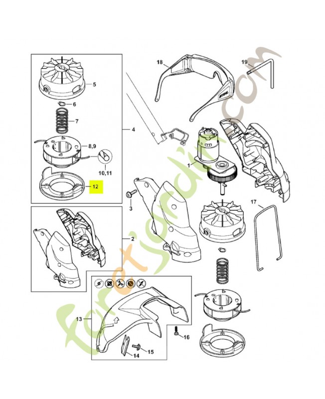 Couvercle 4008-713-7000- Pièce de détachée Sithl