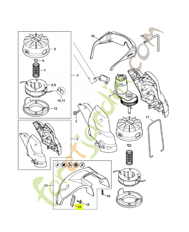 Couteau 4130-713-4100 - Pièce de détachée Sithl