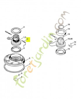 Jeu de charbons 4713-600-2702 - Pièce détachée Stihl / Vicking