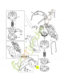 Vis is-p 4x16 9074-477-3025. Pièce détachée Stihl