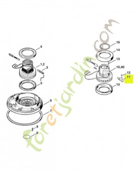Jeu de charbons se 50 / 100.4709-600-2701 - Pièce détachée Stihl / Vicking
