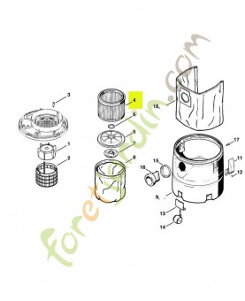 Filtre papier. Pièce de rechange Sithl / Vicking référence 4709-703-5900