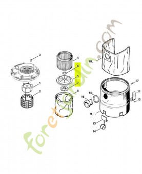 Couvercle de filtre 4709-700-4900- Pièce détachée Stihl / Vicking