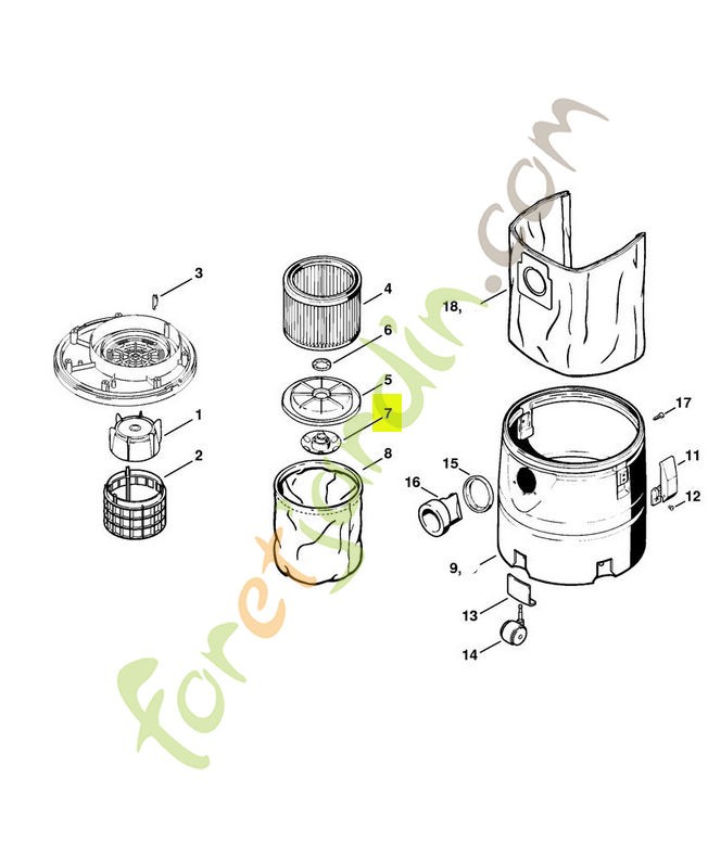 Écrou de verrouillage 4709-703-8100 - Pièce détachée Stihl / Vicking