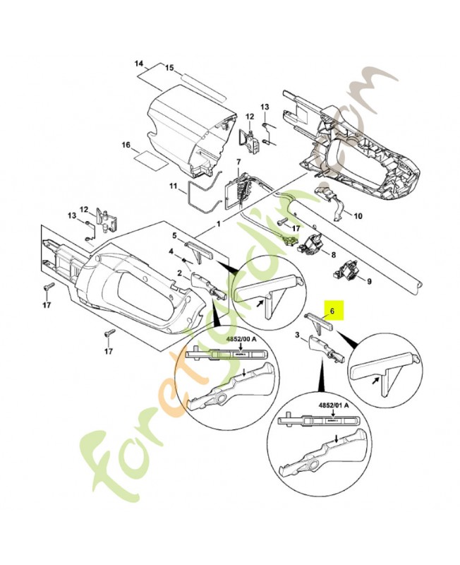 Blocage de gachette 4852-435-6300- Pièce de détachée Sithl