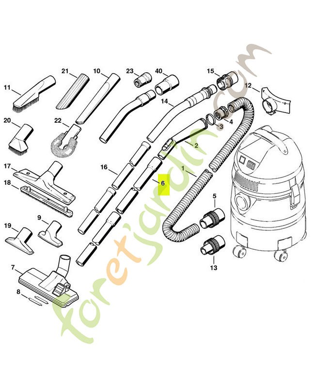 Tuyau de rallonge  4901-503-1610- Pièce de détachée Sithl / Vicking
