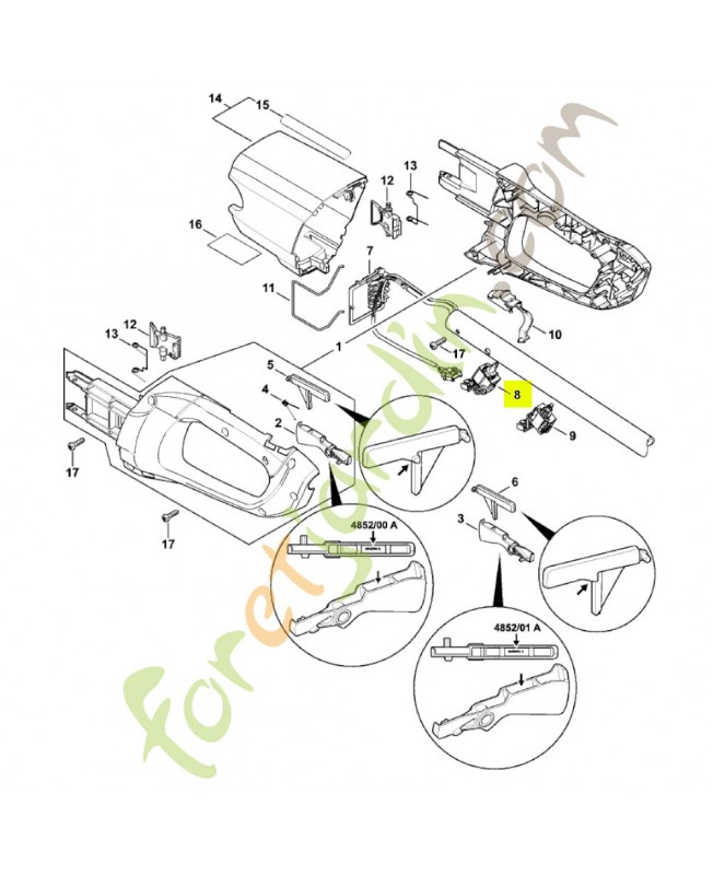 Commutateur 4852-430-0502 - Pièce détachée Stihl