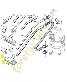 Embout combiné 4901-500-2503. Pièce détachée Stihl / Vicking
