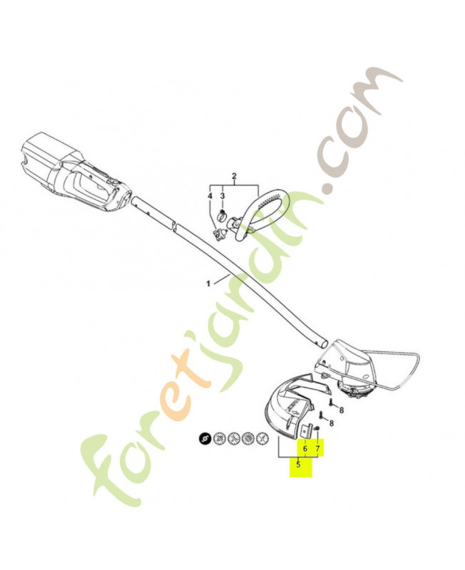 Capot protecteur 4852-710-8100. Pièce de rechange Sithl