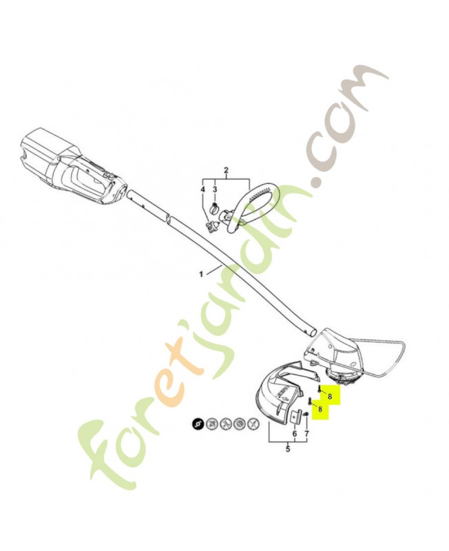 Vis cylindrique 9074-477-4132. Pièce de rechange Sithl