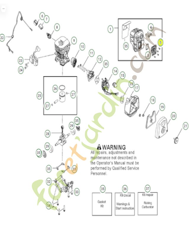 Vis husqvarna réf. 530015241 Remplace référence 545227101 ; 501780323 ; 501015241 ; 530016064 ;
