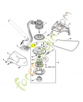 Vis cylindrique IS-P4x16 9074-478-3025. Pièce détachée Stihl