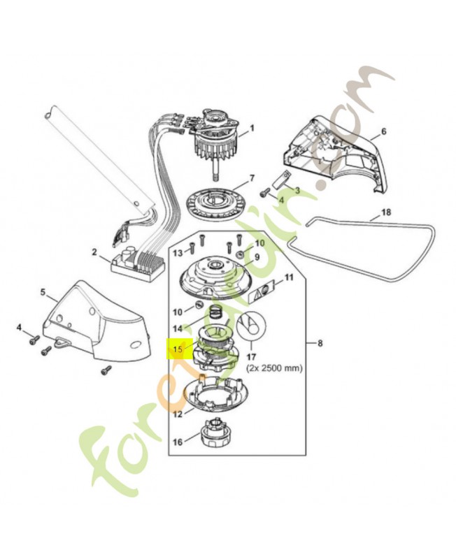 Poulie stihl réf. 4006-713-3000 - Pièce détachée Stihl