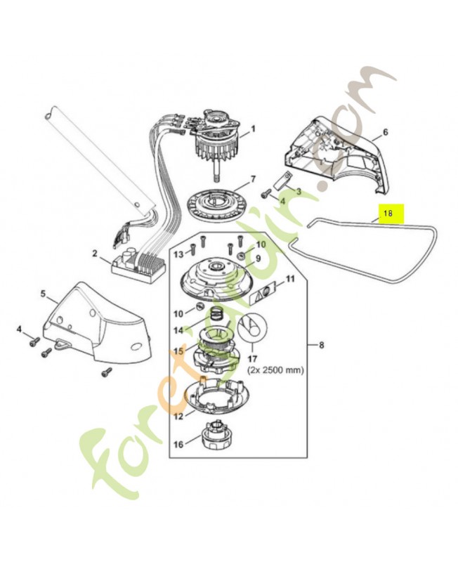 Etrier 4852-713-3400 stihl- Pièce de détachée Sithl