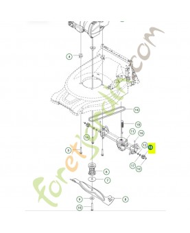 Pignon droit 501869702- Pièce détachée Husqvarna