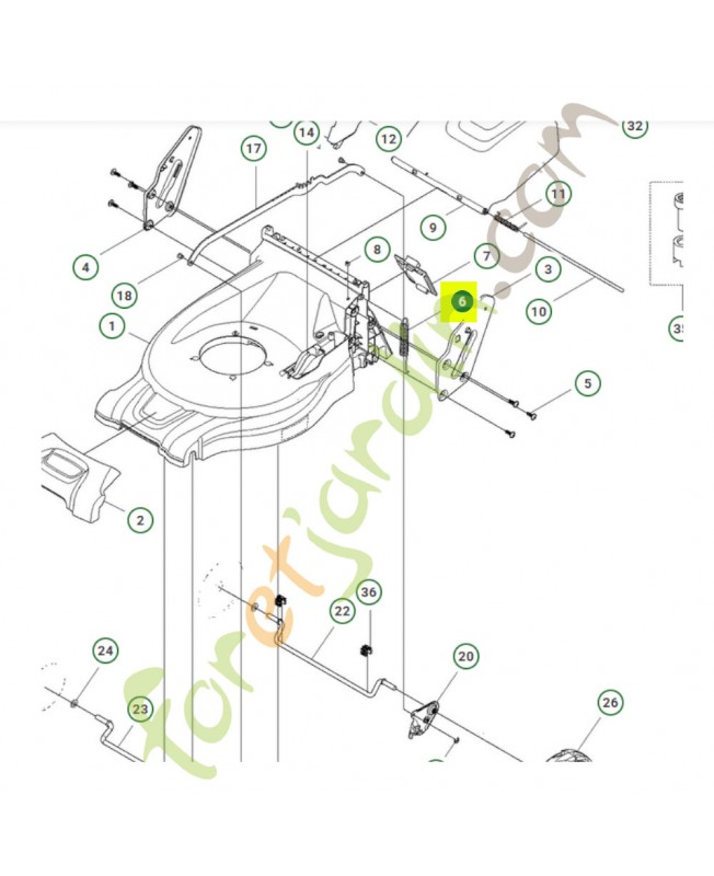 Ressort 587674401- Pièce de détachée Husqvarna
