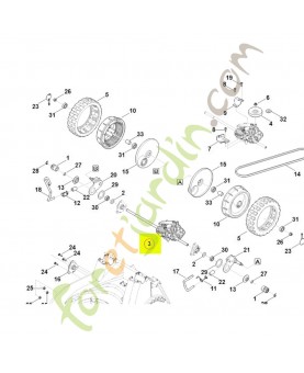 Transmission mb 756-gs 6378-640-0110- Pièce détachée Stihl