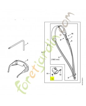 Ecrou à six pans m5 9210-261-0700 - Pièce détachée Stihl