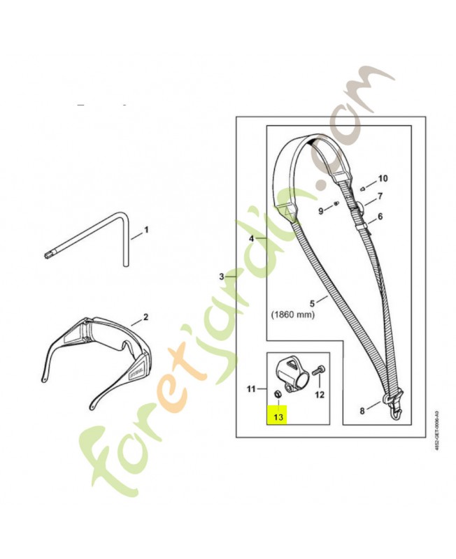 Ecrou à six pans m5 9210-261-0700 - Pièce détachée Stihl