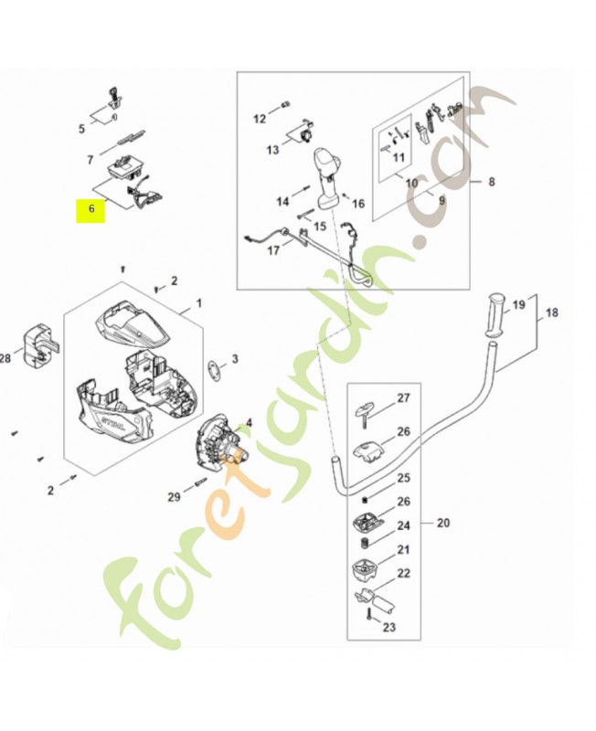 Module électronique FA08-430-1402- Pièce détachée Stihl