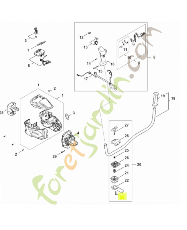 Vis is-m6x30 9022-341-1370. Pièce détachée Stihl