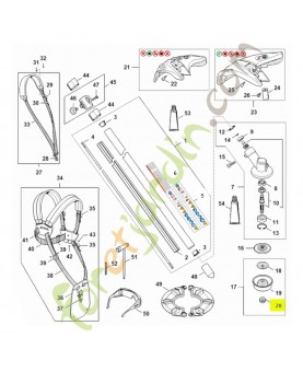Ecrou a embase m 10 x 1 gauche 4126-642-7600- Pièce de détachée Sithl