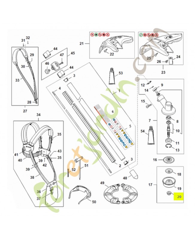 Ecrou a embase m 10 x 1 gauche 4126-642-7600- Pièce de détachée Sithl