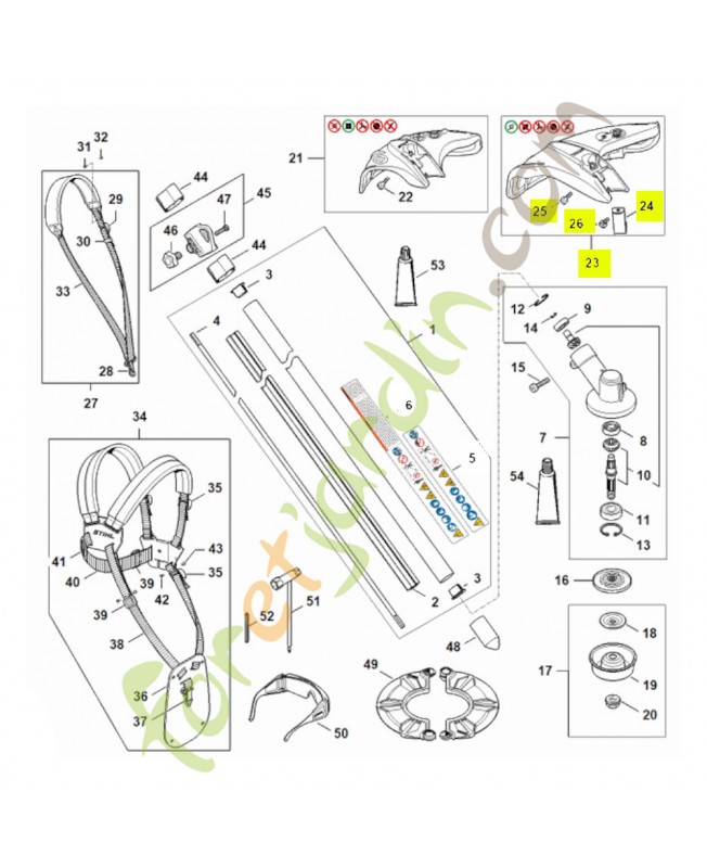 Pièce de protection Ø 380 mm 4144-710-8127 - Pièce détachée Stihl