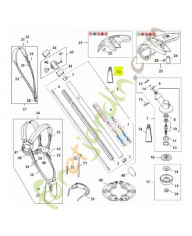 Tube de graisse MULTILUB STIHL  0781-120-1110pour tronçonneuse et taille haie