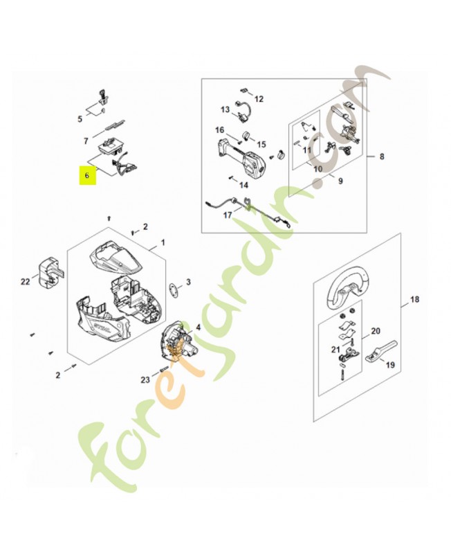 Module électronique FA08-430-1402- Pièce détachée Stihl