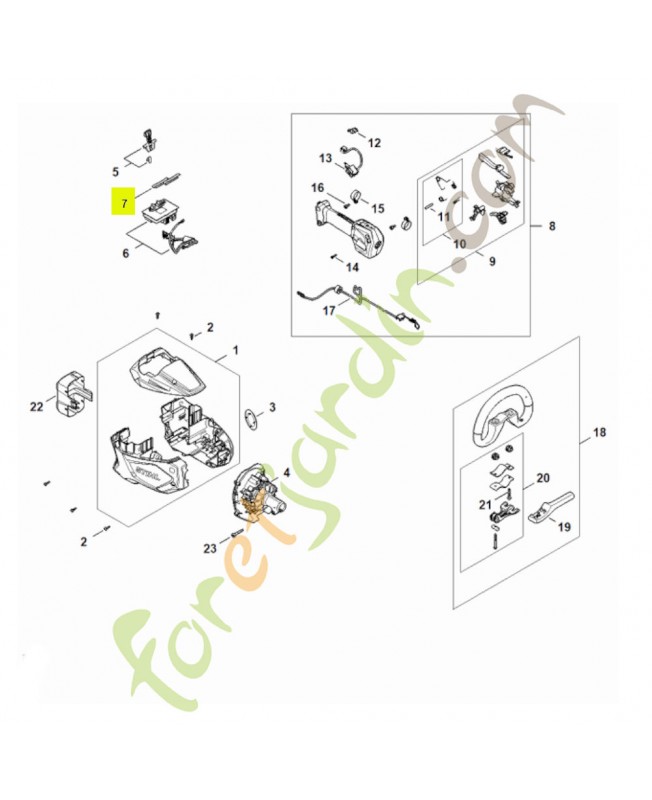 Ressort 4522-791-3100- Pièce détachée Stihl