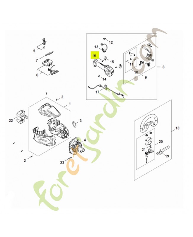 Vis cylindrique is m5 x 12 9022-341-0960. Pièce détachée Stihl