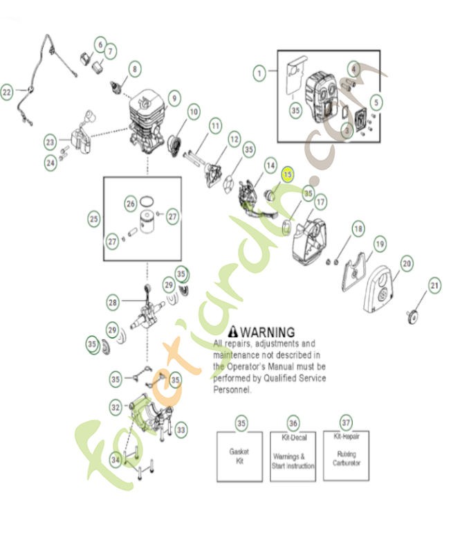 Poire d'amorçage référence 530047721 - Pièce de rechange Husqvarna.