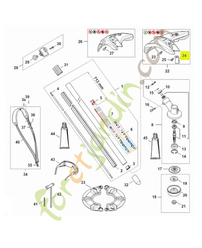 Couteau 4133-713-4110- Pièce de détachée Sithl