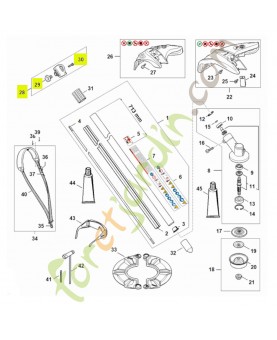 Oeillet de suspension 0000-790-8808- Pièce détachée Stihl / Vicking