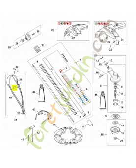 Boucle de réglage 4119-718-6320. Pièce détachée Stihl