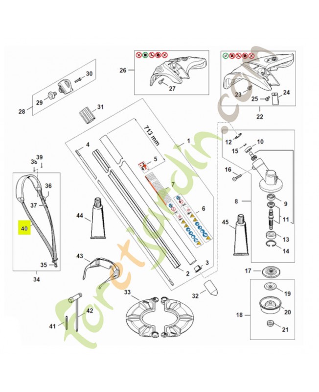 Sangle 25mm x 10m 0000-930-2241 - Pièce de détachée Sithl