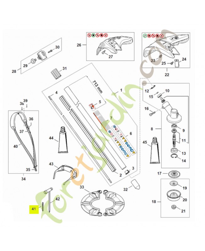 Pige de blocage 4130-893-7800 - Pièce de détachée Sithl