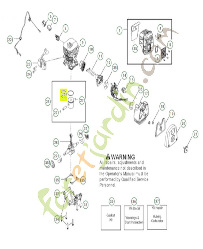 Segment 575227901. Pièce de rechange Husqvarna