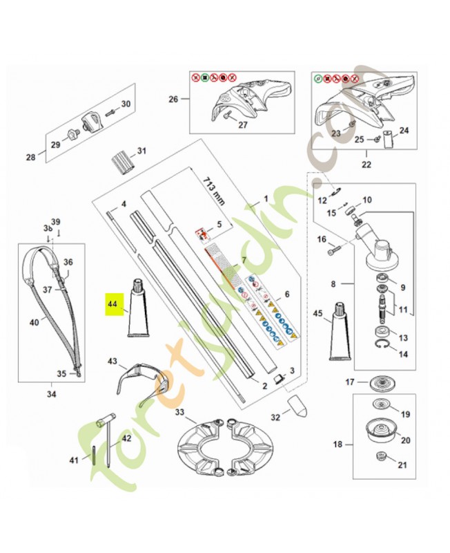 Tube de graisse MULTILUB STIHL  0781-120-1110pour tronçonneuse et taille haie