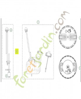 Durite  581798001. Pièce de rechange Husqvarna