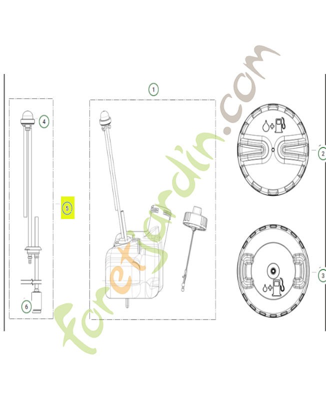 Durite  581798001. Pièce de rechange Husqvarna