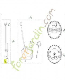 Filtre à carburant  530095646- Pièce de détachée Husqvarna
