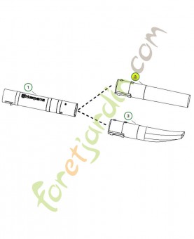 Tube référence 545118001- Pièce de détachée Husqvarna