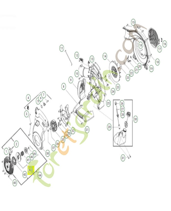 Kit - starter (incl. 39,40)545006084 - Pièce de détachée Husqvarna