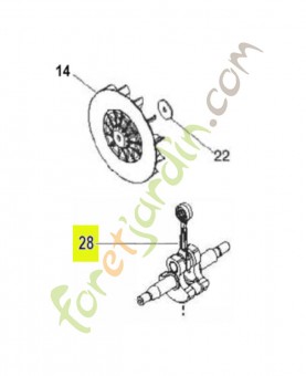 Ensemble de vilebrequin référence 545107605