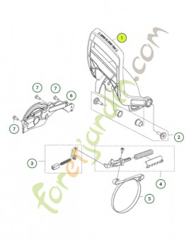 Protège main 576139602- Pièce détachée Husqvarna
