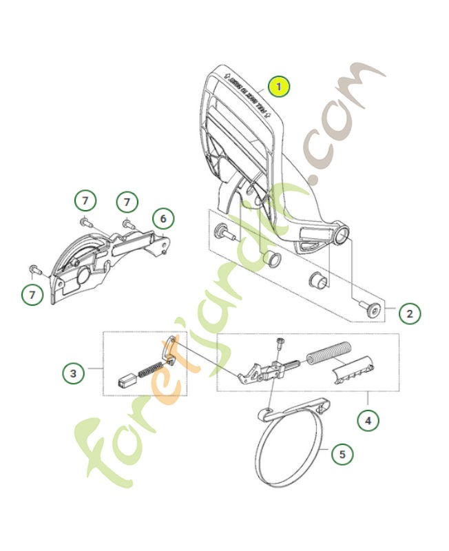 Protège main 576139602- Pièce détachée Husqvarna