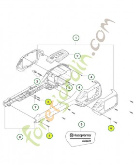 vis 585819002 . Pièce de rechange Husqvarna
