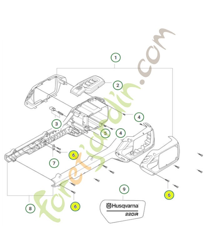 vis 585819002 . Pièce de rechange Husqvarna